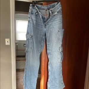 American Eagle Outfitters Light Blue Flare Jeans